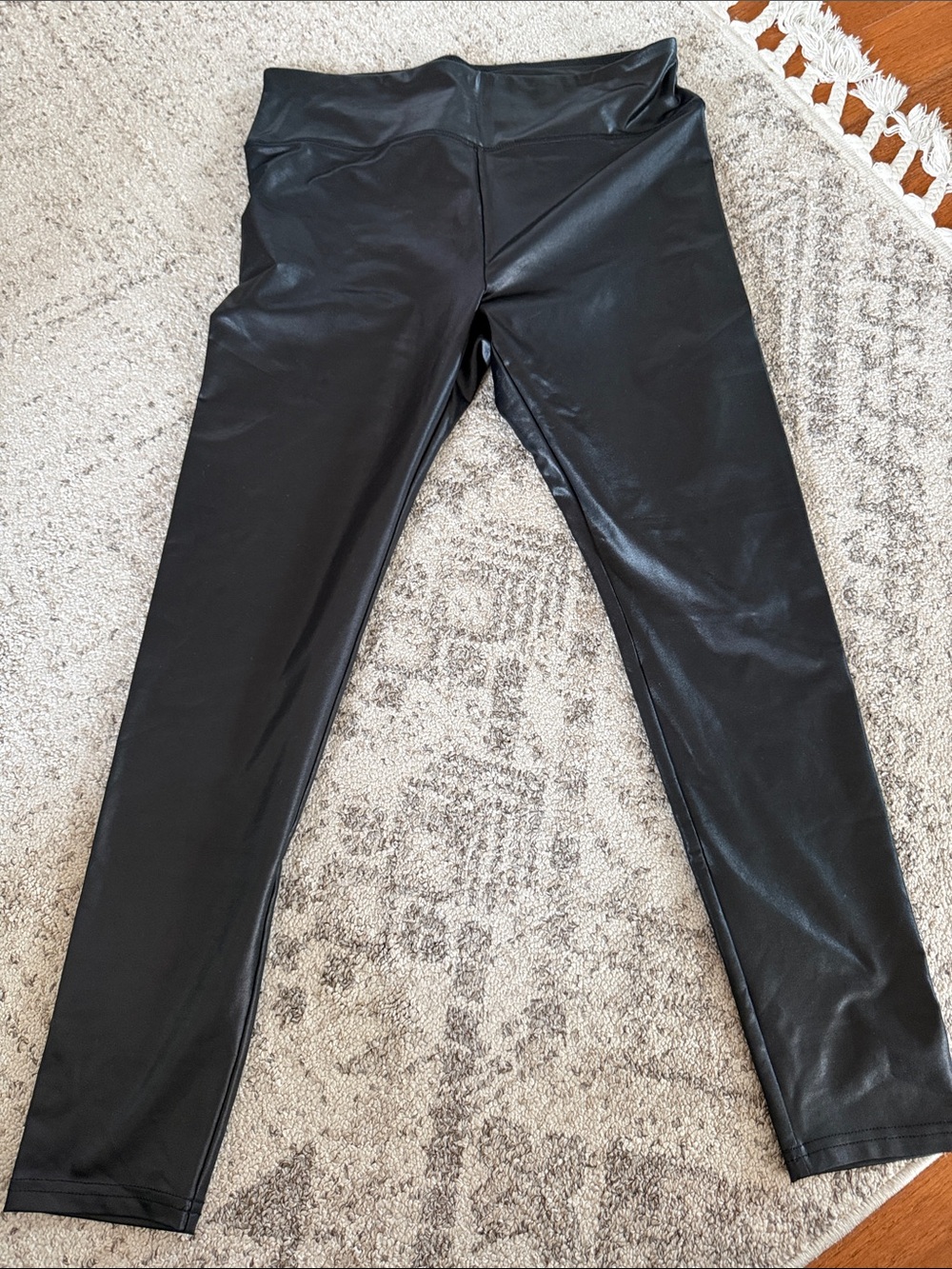Black Faux Leather Leggings